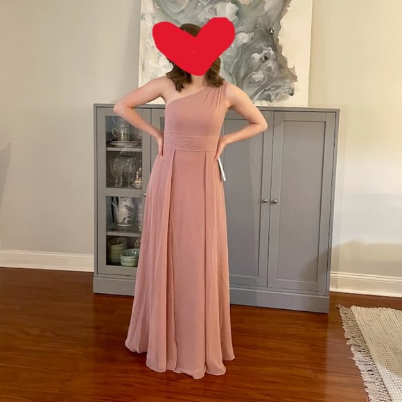 Floor-Length gown in Dusty Rose - Picture 8 of 8